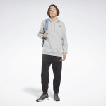 REEBOK IDENTITY FLEECE HOODIE - GRÁ